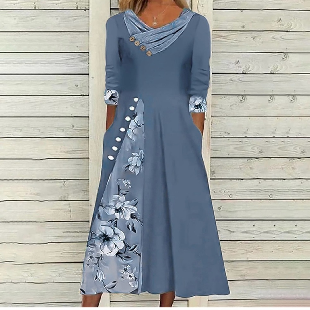 Short peach dress summer casual
